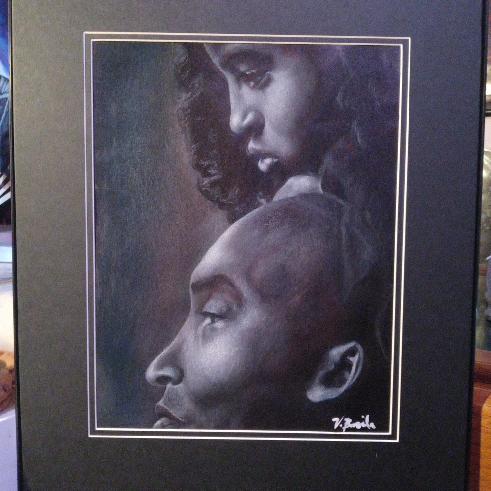 Kobe and Gigi Bryant Tribute Original Artwork